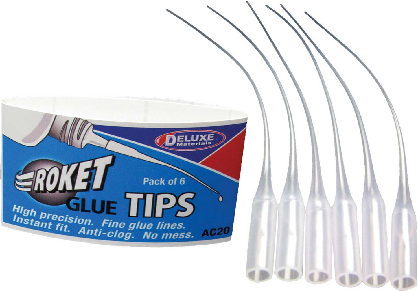 Deluxe Materials CA Glue Tips (6pce)