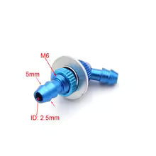 Aluminum 120° 5mm Fuel Tank Fitting