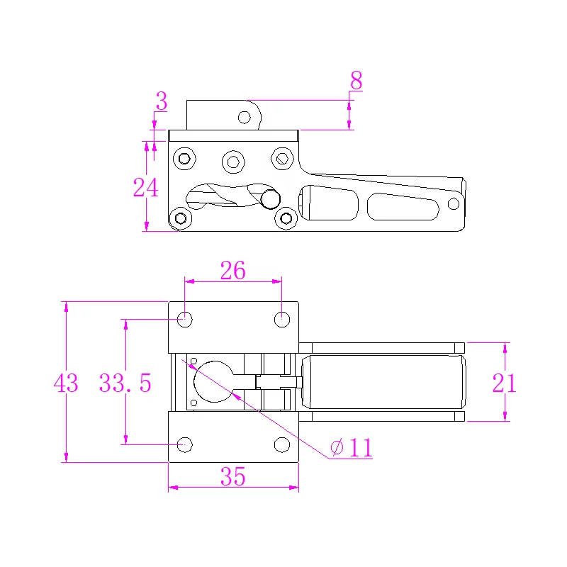 JP ER120 Retract Unit - 11mm Oleo