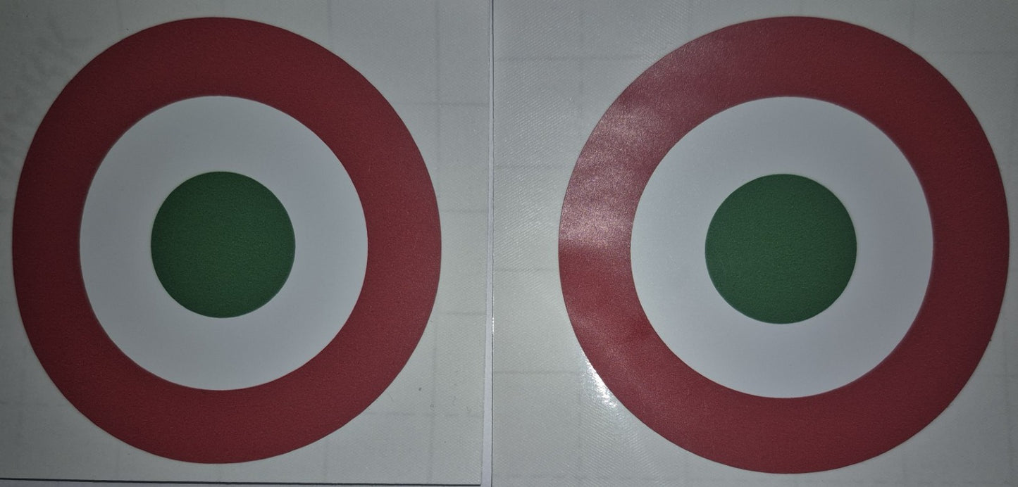 Italian Heavy Duty Vinyl Decal - 2pce
