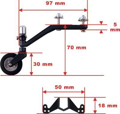 Planet Hobby 40/90 Tailwheel Assembly
