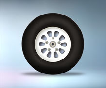 Phoenix 100mm Alloy Wheels (Pair)
