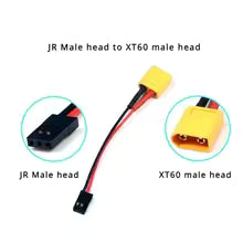 Gens Ace 2100 2s LiFe RX with XT60/JR Universal RX Adaptor