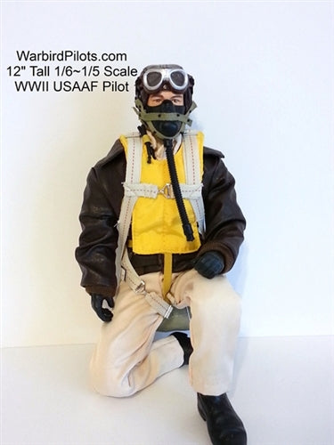 Warbird Pilots 12" USAAF WWII Pilot (~1/5 Scale &145g)