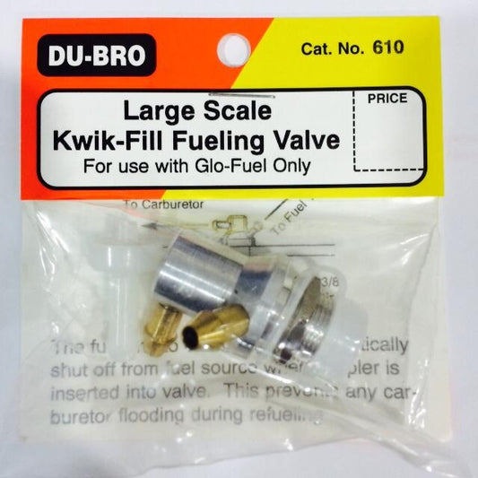 Dubro Kwik Fill Fueling Valve #610 (Large Glow)