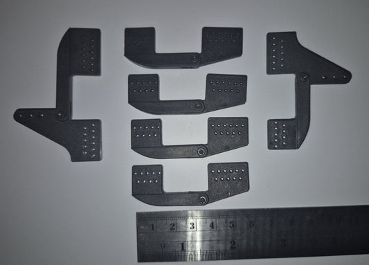 Large Scale Heavy Duty Flap Hinges 55mm (6pce)