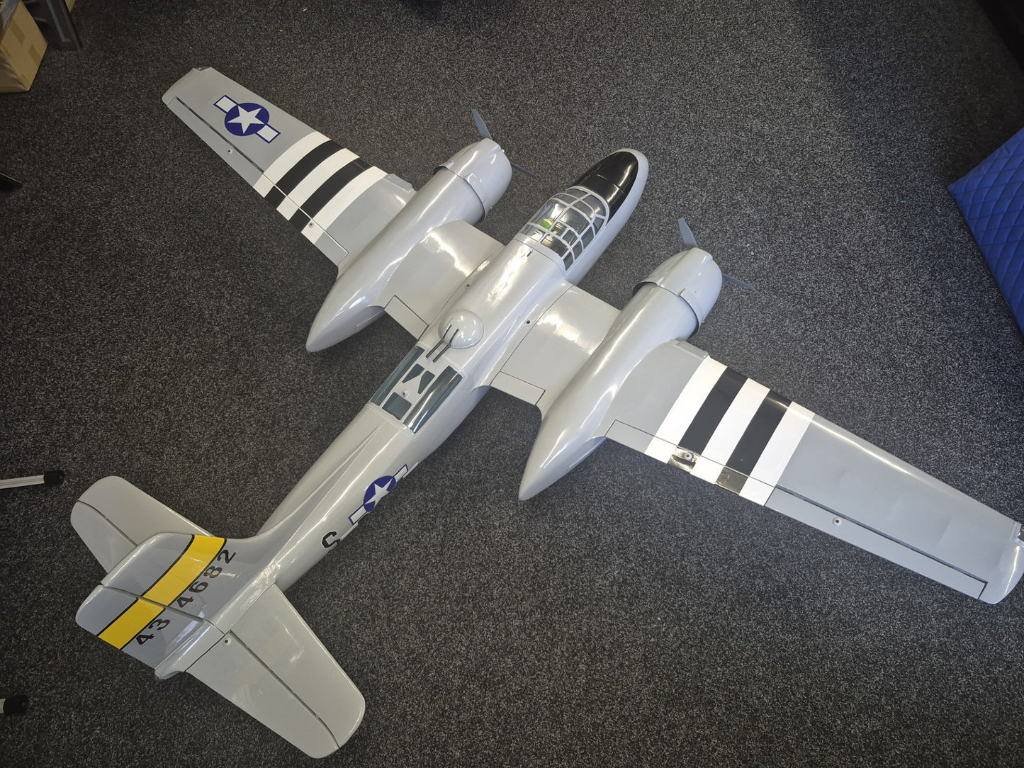 Phoenix Invader A-26, 1 x OS55AX & Hitec HS225 Servos - All New!