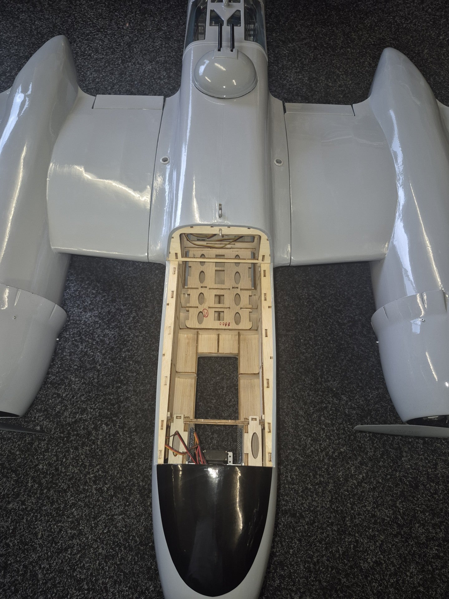 Phoenix Invader A-26, 1 x OS55AX & Hitec HS225 Servos - All New!